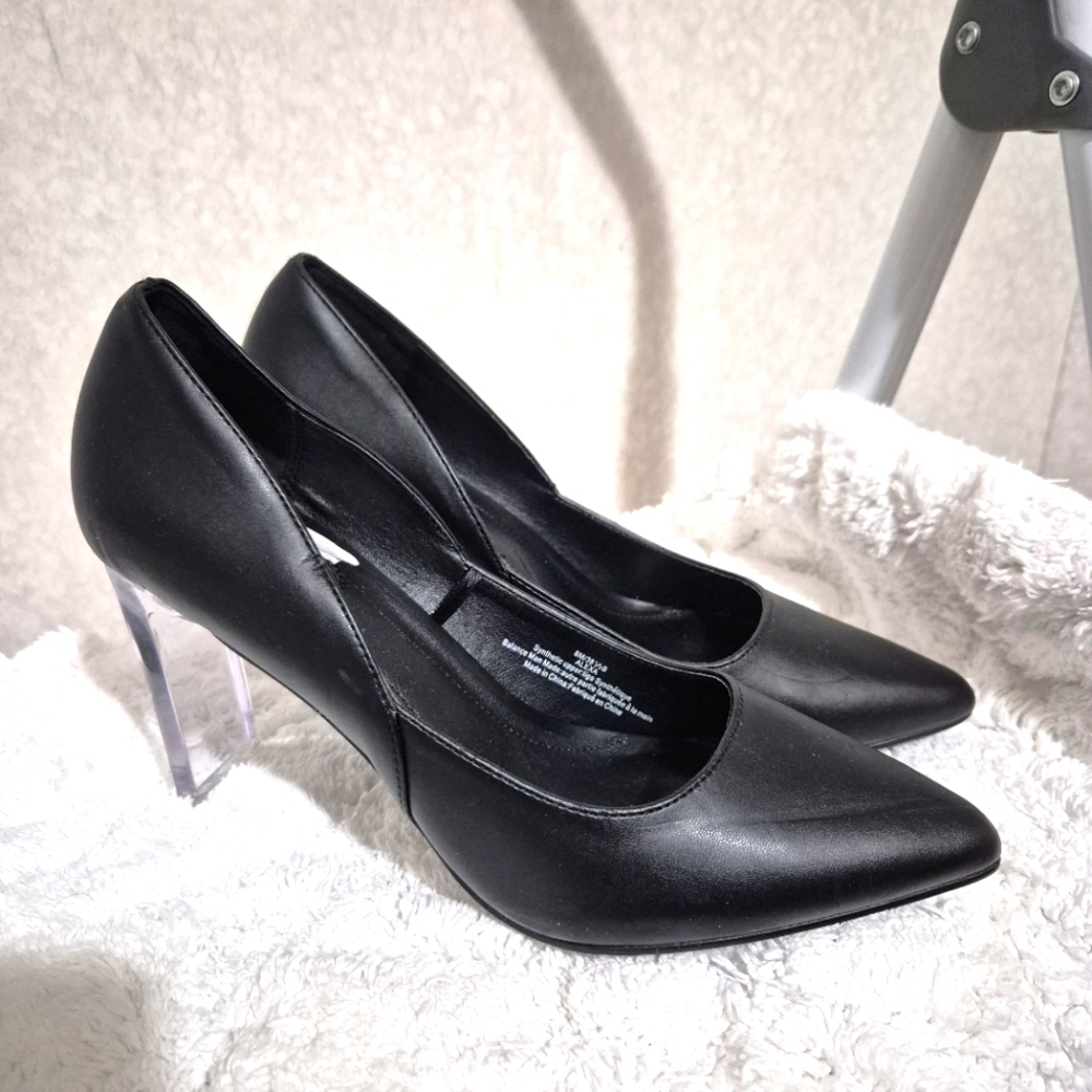 MARC NEW YORK  Elegant Black Women's Heels...CLEAR HEELS ...SIZE:8M - Picture 2 of 12